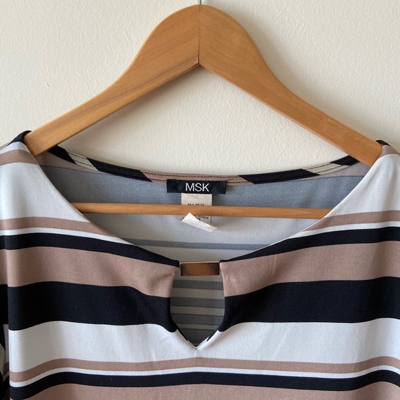 Long, Striped Blouse from MSK - Picture 2 of 7